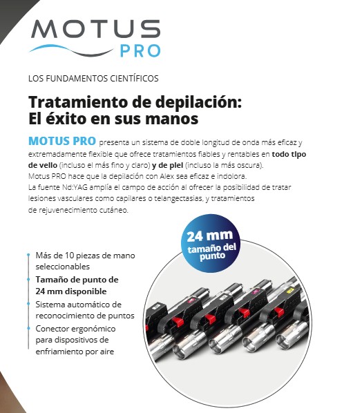 laser alejandrita profesional Motus pro DEKA